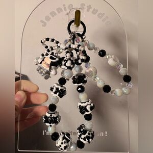 Skullpanda keychain beaded wristlet keychain combos